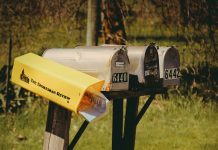 Direct Mail Marketing material in a mail box